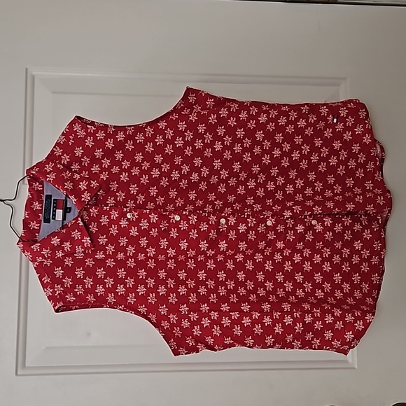 Vintage Tommy Hilfiger Sleeveless Floral Women's Blouse - Picture 1 of 8